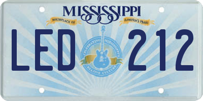 MS license plate LED212