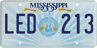 MS license plate LED213