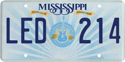 MS license plate LED214