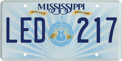 MS license plate LED217