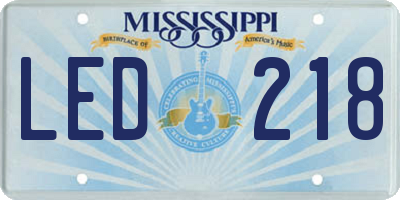 MS license plate LED218