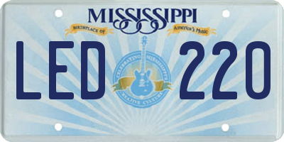 MS license plate LED220