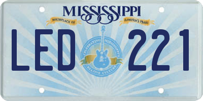 MS license plate LED221
