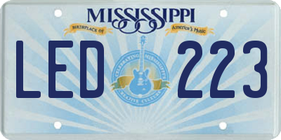 MS license plate LED223