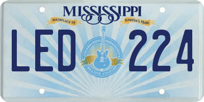 MS license plate LED224