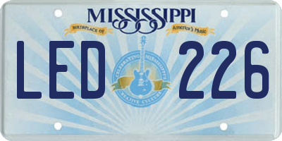 MS license plate LED226