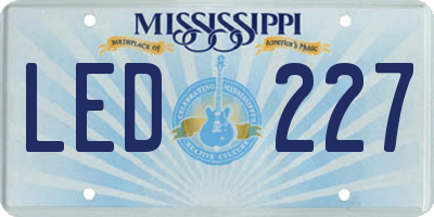 MS license plate LED227