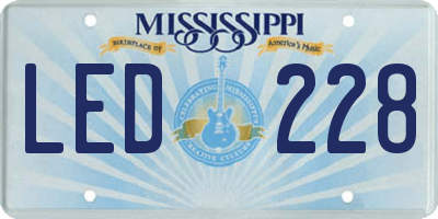 MS license plate LED228