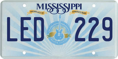 MS license plate LED229