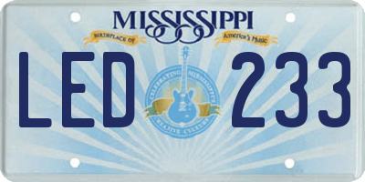 MS license plate LED233