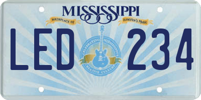 MS license plate LED234