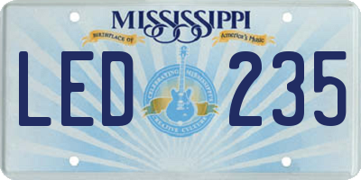 MS license plate LED235