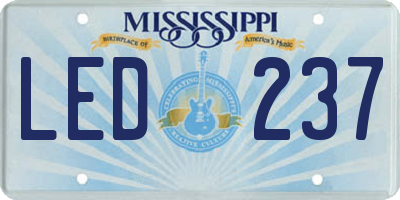 MS license plate LED237
