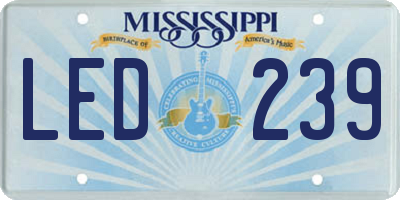 MS license plate LED239