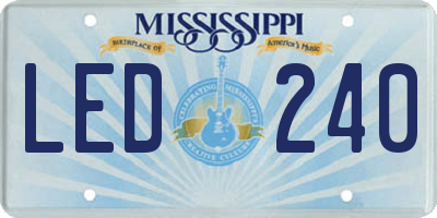 MS license plate LED240