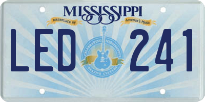 MS license plate LED241