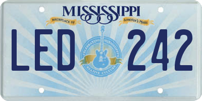 MS license plate LED242