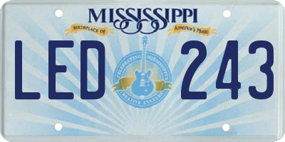 MS license plate LED243
