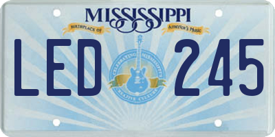 MS license plate LED245