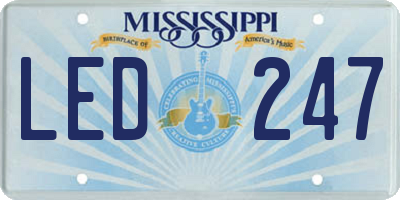 MS license plate LED247