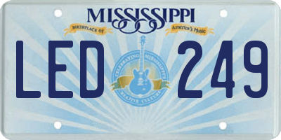 MS license plate LED249