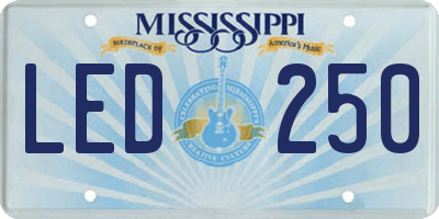 MS license plate LED250