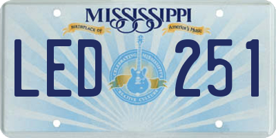 MS license plate LED251