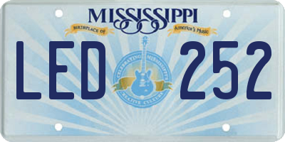 MS license plate LED252
