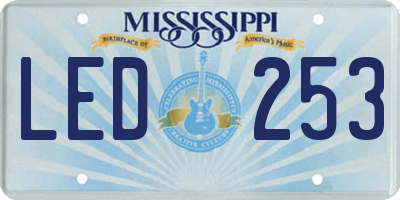 MS license plate LED253