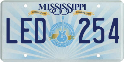 MS license plate LED254
