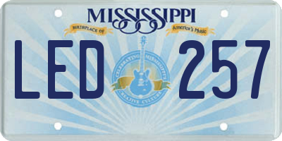 MS license plate LED257