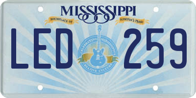MS license plate LED259