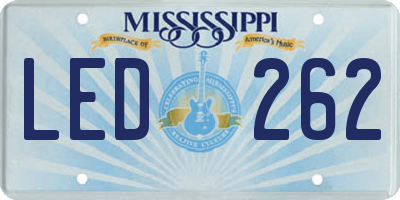 MS license plate LED262