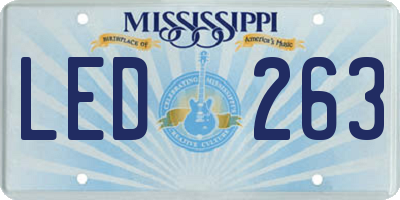 MS license plate LED263