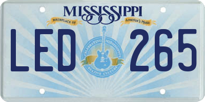 MS license plate LED265