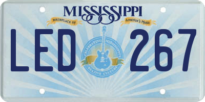 MS license plate LED267
