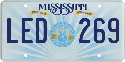 MS license plate LED269