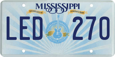 MS license plate LED270