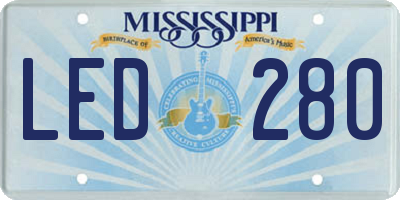 MS license plate LED280