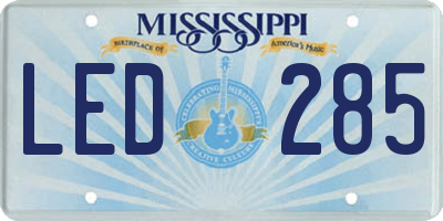MS license plate LED285