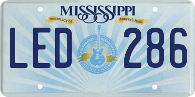 MS license plate LED286