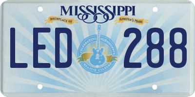 MS license plate LED288