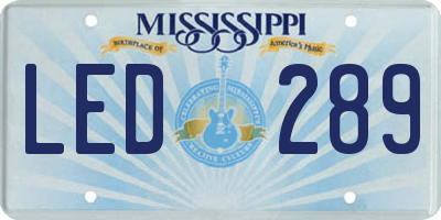 MS license plate LED289