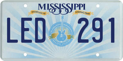 MS license plate LED291