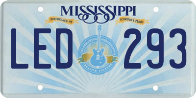 MS license plate LED293