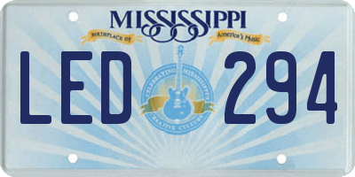 MS license plate LED294