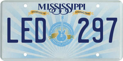 MS license plate LED297