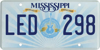 MS license plate LED298