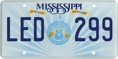 MS license plate LED299