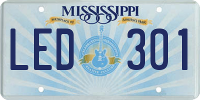 MS license plate LED301